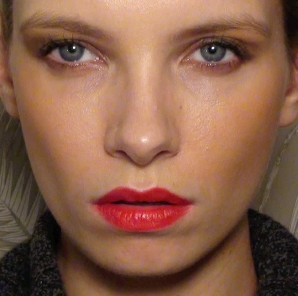 Model in Red Lipstick