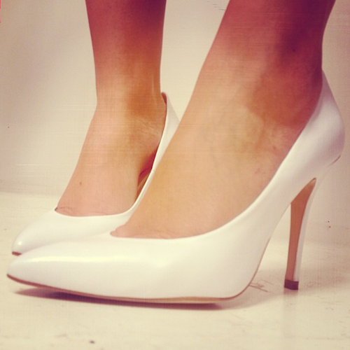 topshop white stiletto heels