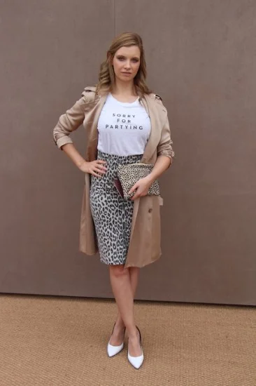 ruth crilly burberry show outfit 