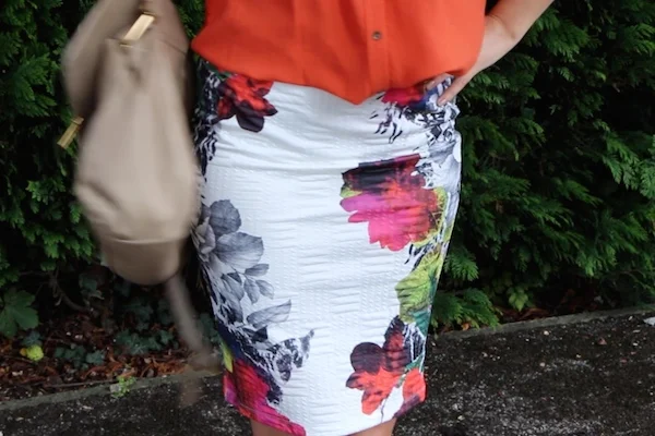 floral asos skirt