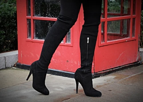 karen millen over knee suede boots