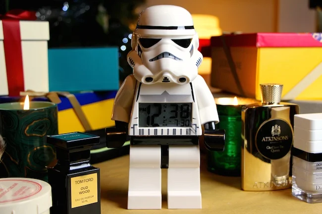 storm trooper lego clock