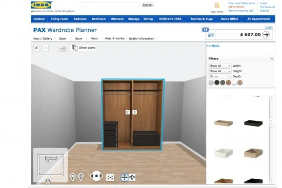 The IKEA PAX Wardrobe Planner