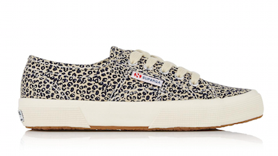 superga leopard print plimsolls