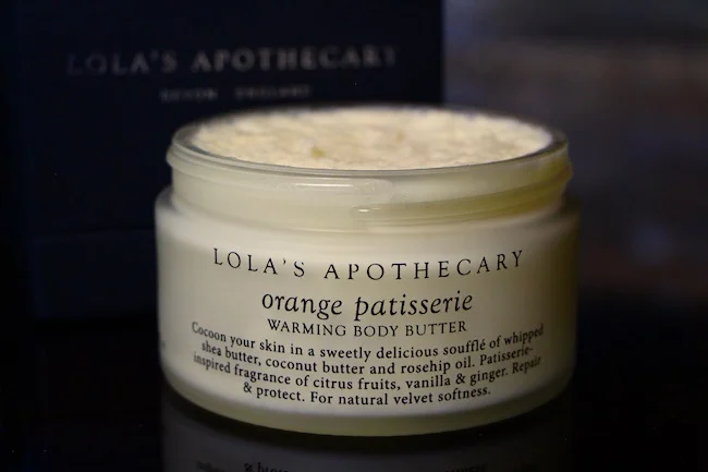 lola's apothecary orange warming body butter