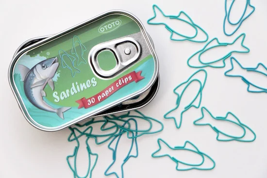 sardine paper clips
