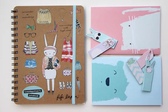 fifi lapin notebook 