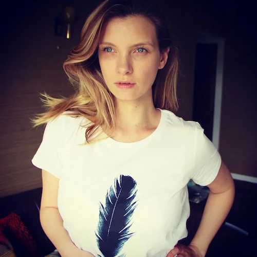 ruth crilly hush feather tee