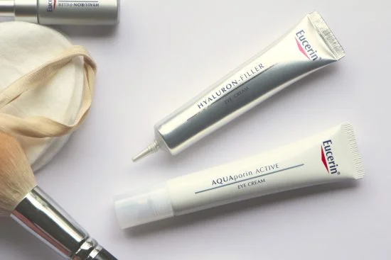 eucerin eye creams aquaporin and hyaluron-filler