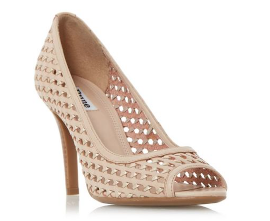 dune claudette woven pumps best nude shoes