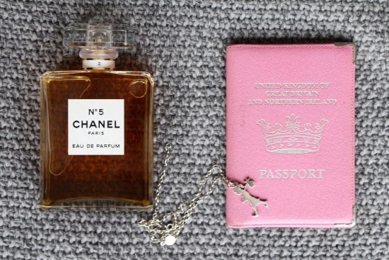 passport and chanel no5