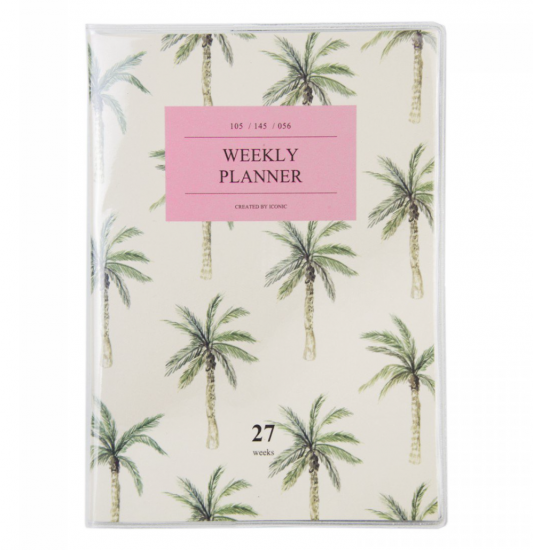 palm tree weekly notes diary
