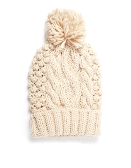 asos knitted cable knit hat