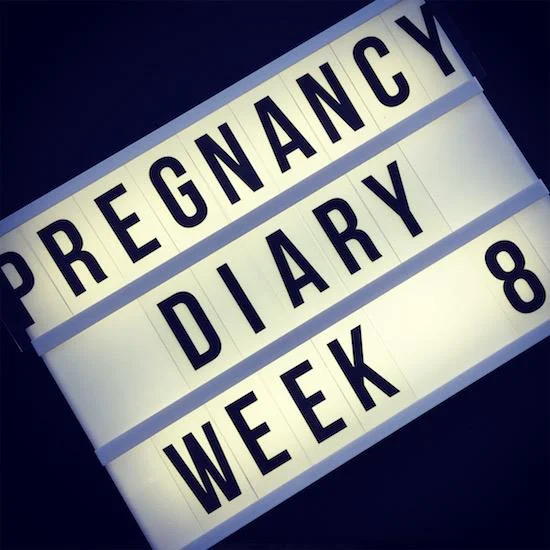 early pregnancy diary week 8