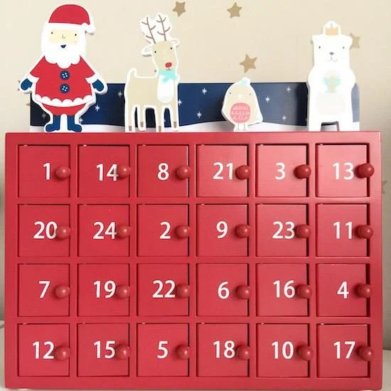 wooden advent calendar gltc