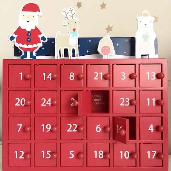 wooden advent calendar gltc