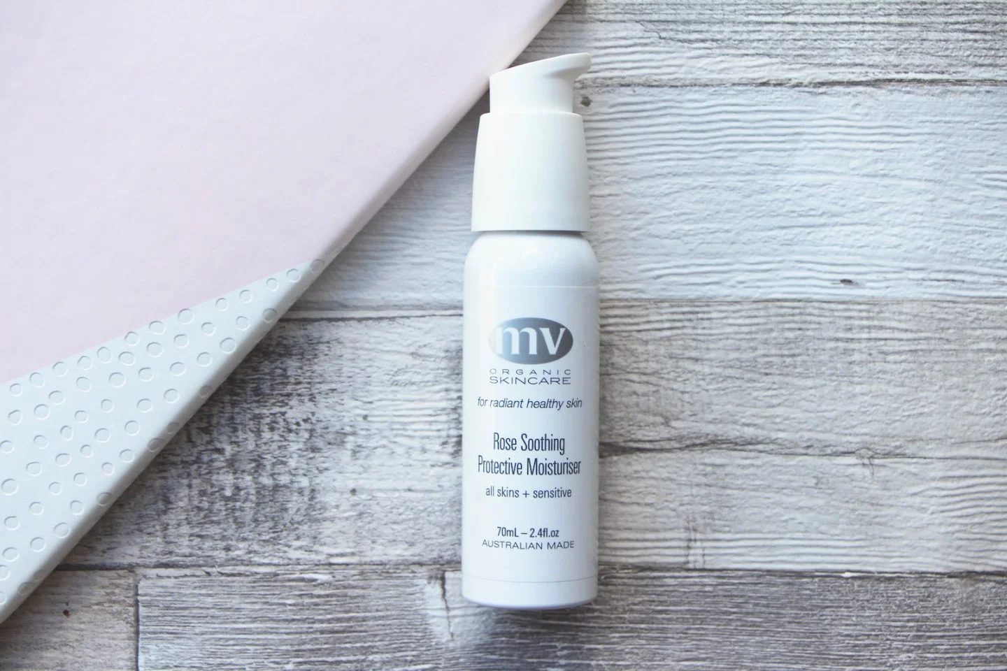 mv organic skincare rose moisturiser