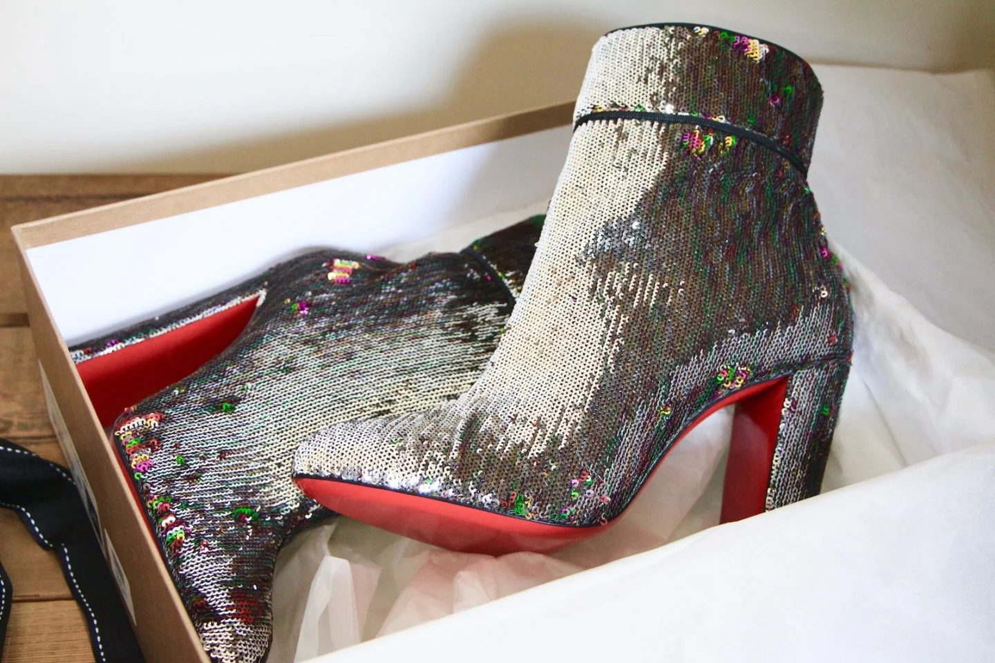 Christian Louboutin Moulamax 100 Sequin Boots