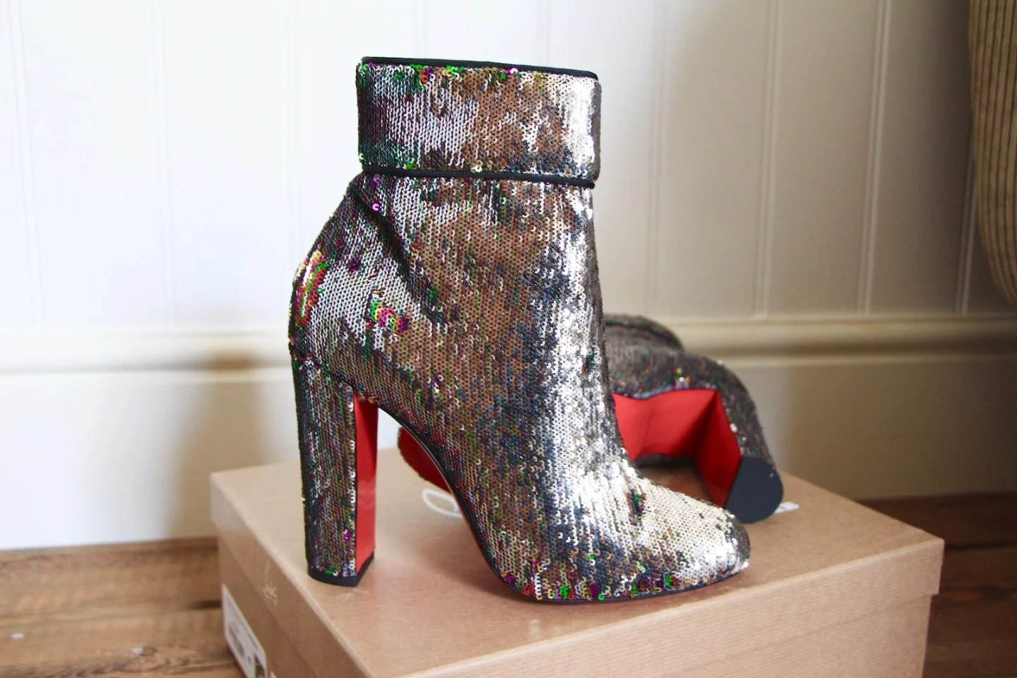 Christian Louboutin Moulamax 100 Sequin Boots