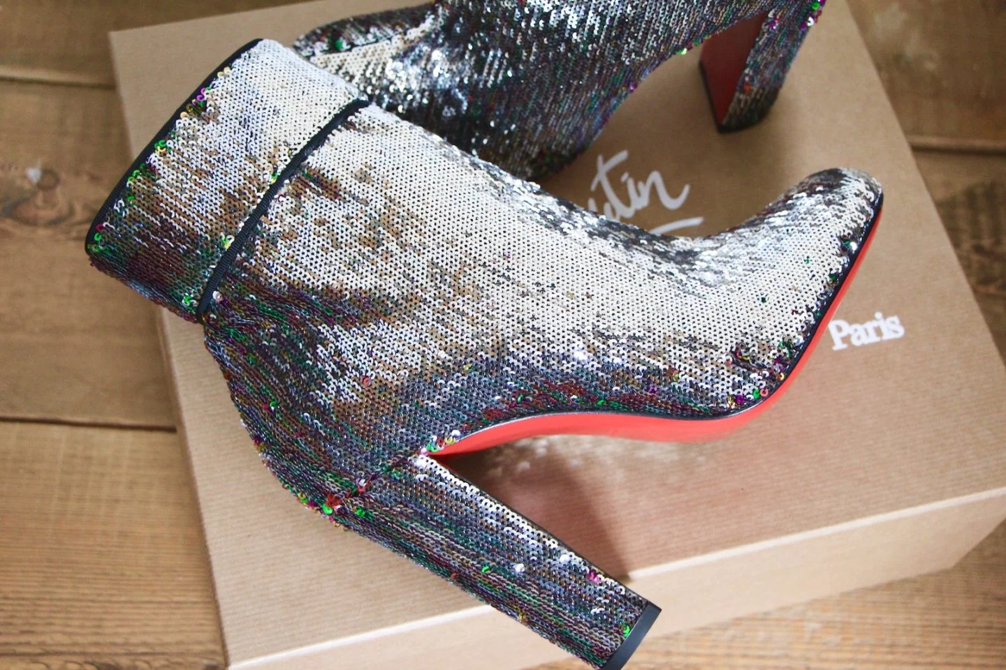 Christian Louboutin Moulamax 100 Sequin Boots