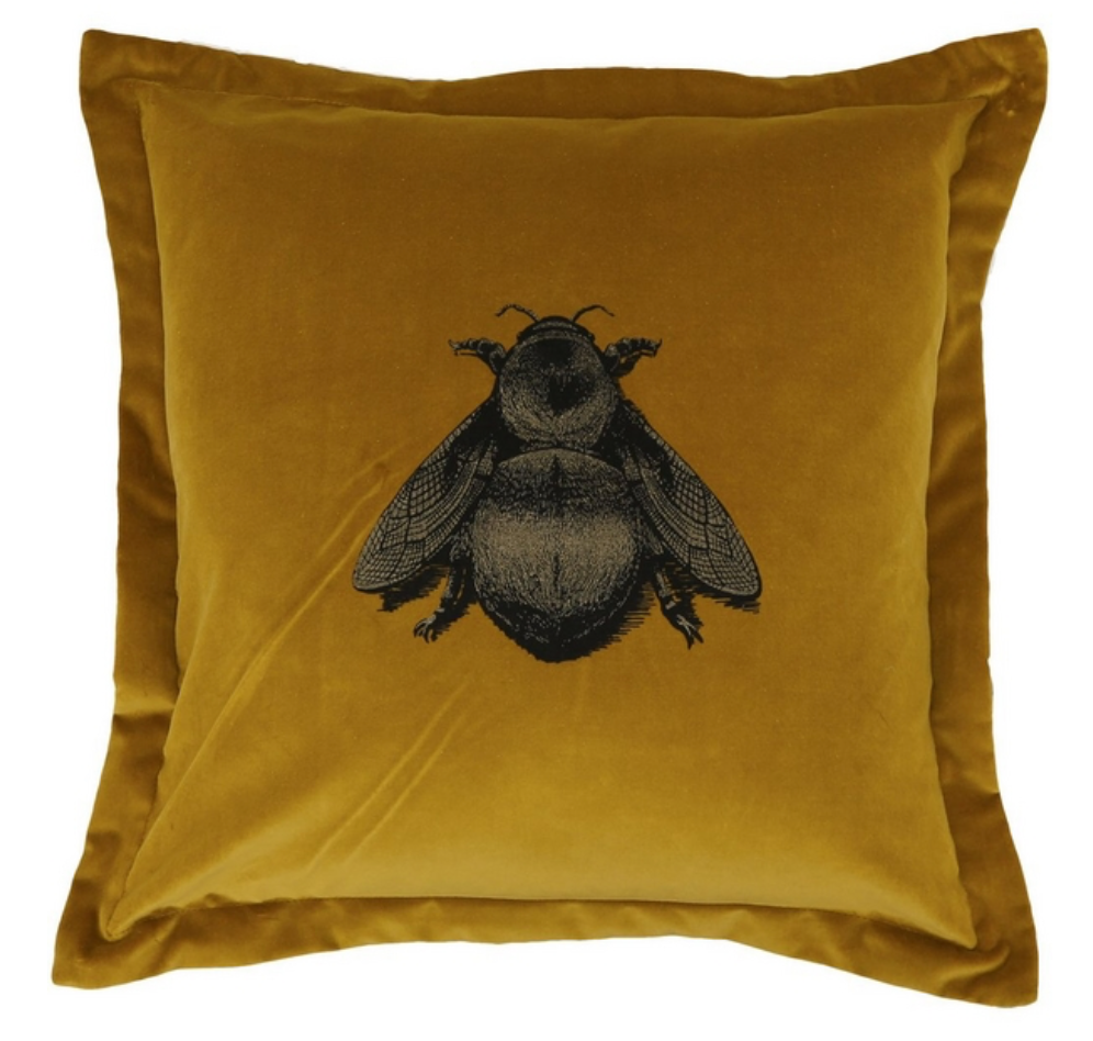 timorous beasties bee cushion 