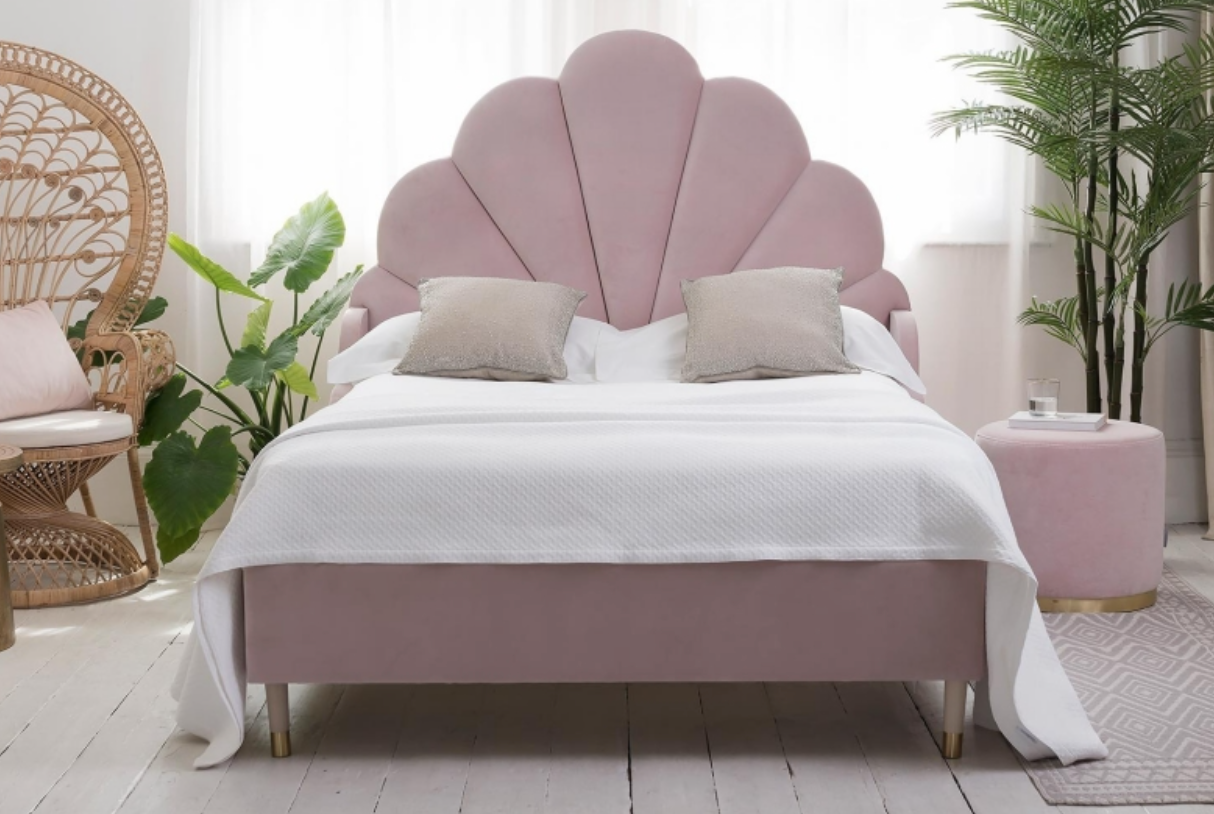 pink velvet beds