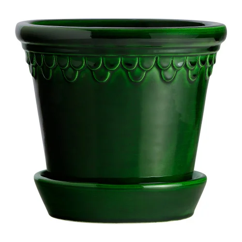 Copenhagen glazed plant pot